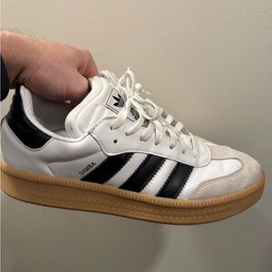 Adidas Samba White Black Gum Sole Sneakers